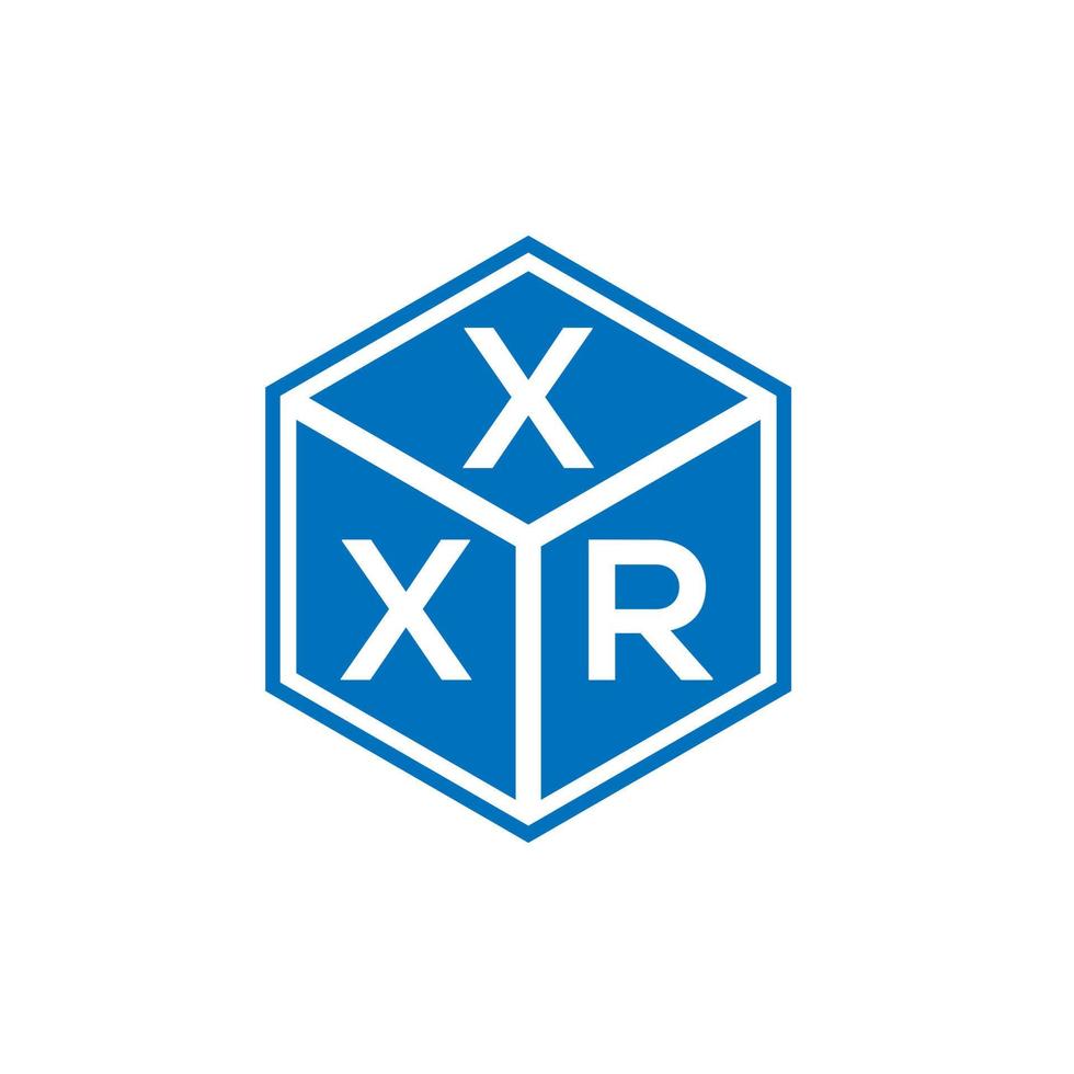 xxr brief logo ontwerp op witte achtergrond. xxr creatieve initialen brief logo concept. xxr brief ontwerp. vector