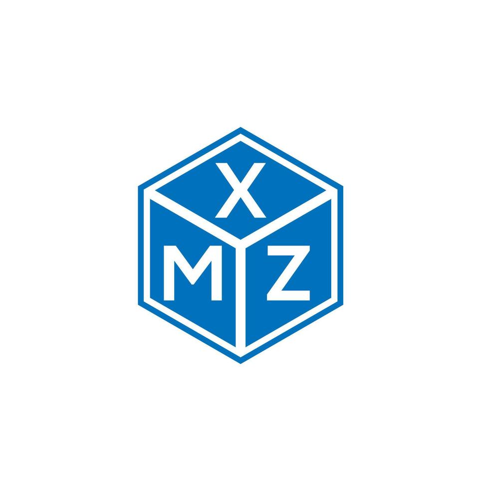 xmz brief logo ontwerp op witte achtergrond. xmz creatieve initialen brief logo concept. xmz brief ontwerp. vector