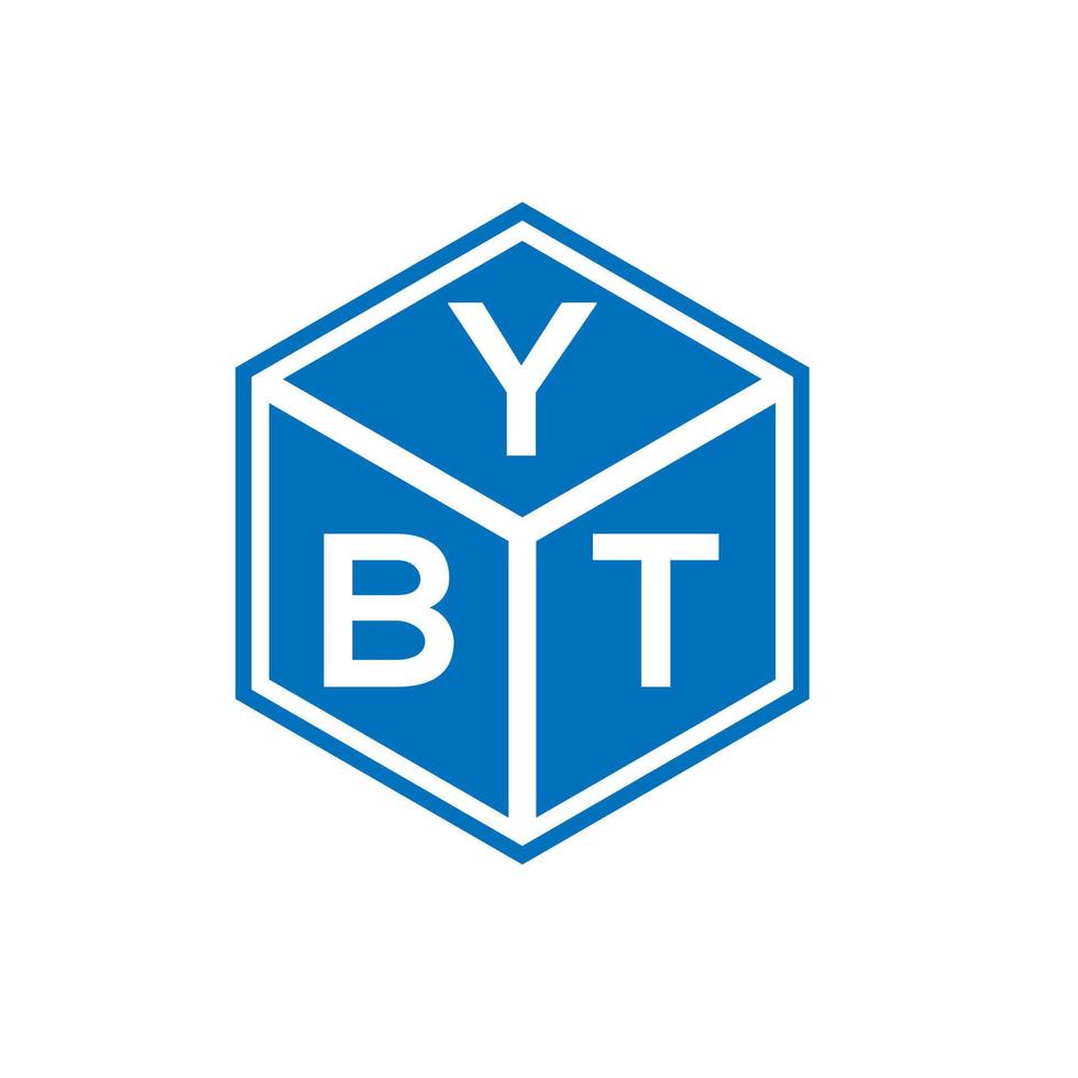YBT brief logo ontwerp op witte achtergrond. ybt creatieve initialen brief logo concept. ybt-briefontwerp. vector