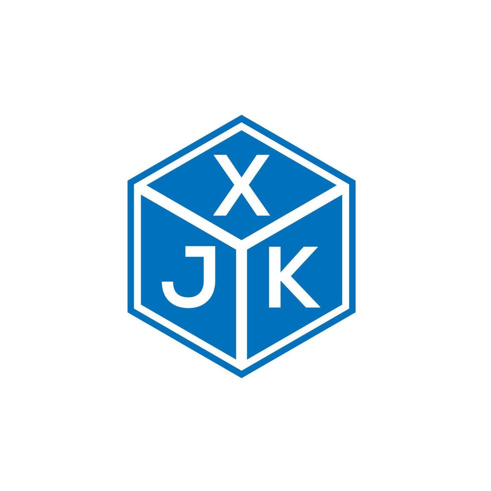 xjk brief logo ontwerp op witte achtergrond. xjk creatieve initialen brief logo concept. xjk brief ontwerp. vector