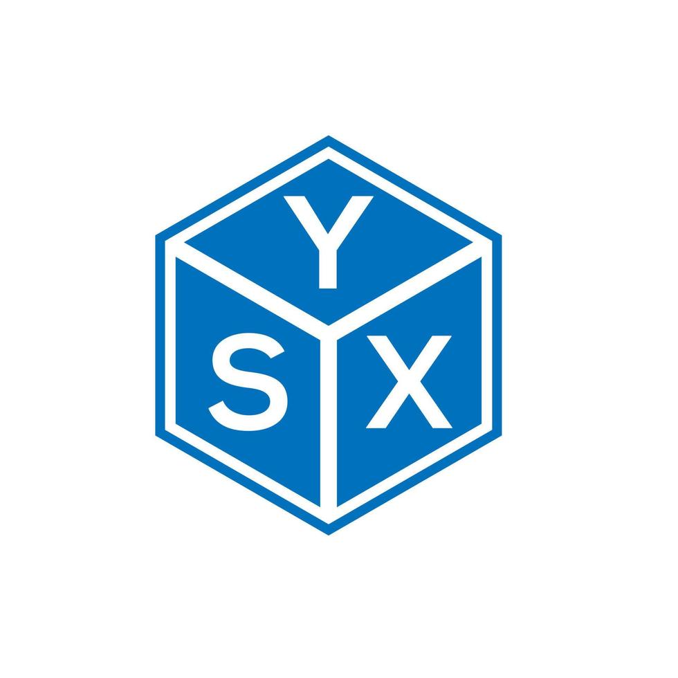 ysx brief logo ontwerp op witte achtergrond. ysx creatieve initialen brief logo concept. ysx brief ontwerp. vector