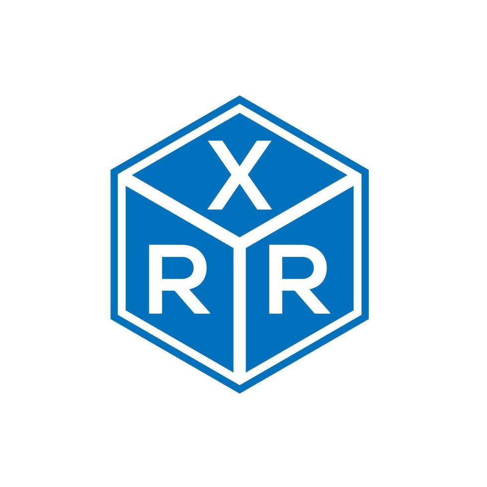 xrr brief logo ontwerp op witte achtergrond. xrr creatieve initialen brief logo concept. xrr brief ontwerp. vector