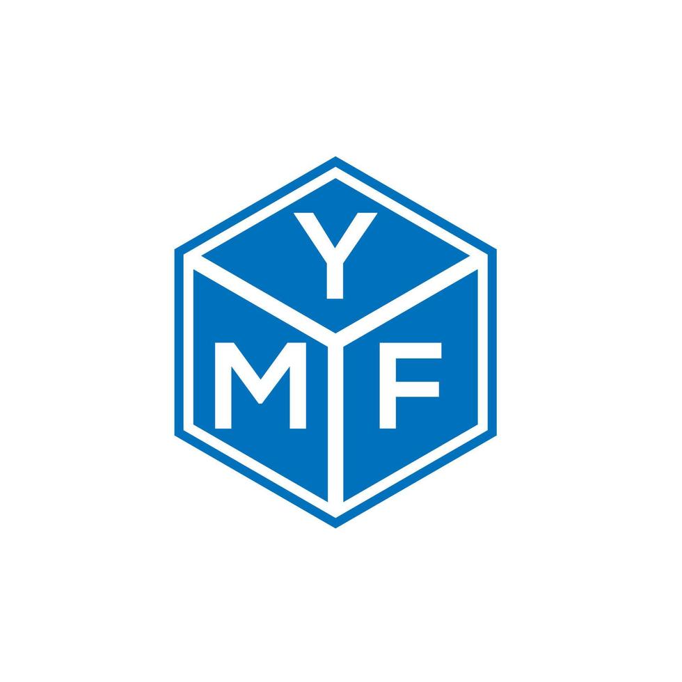 YMF brief logo ontwerp op witte achtergrond. ymf creatieve initialen brief logo concept. ymf brief ontwerp. vector