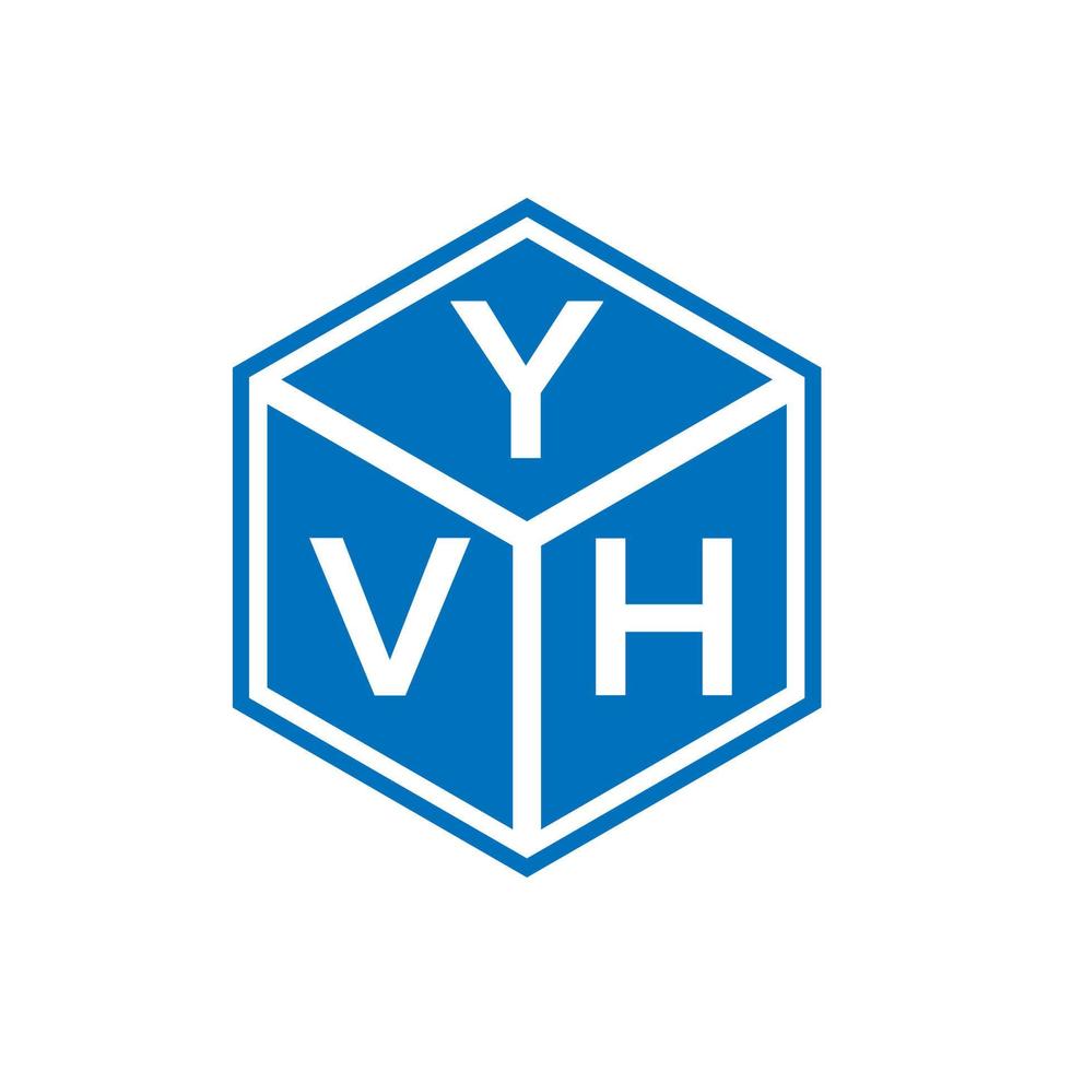 yvh brief logo ontwerp op witte achtergrond. yvh creatieve initialen brief logo concept. yvh brief ontwerp. vector