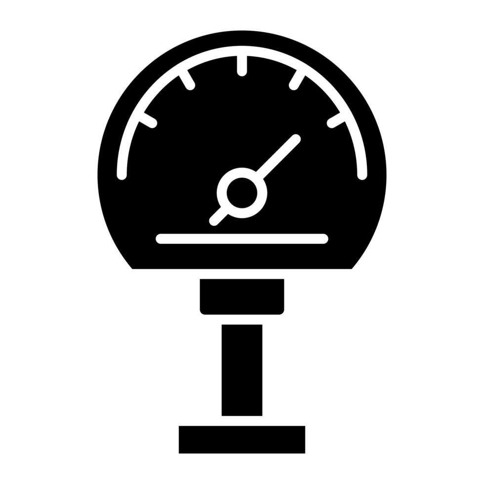 meter glyph-pictogram vector