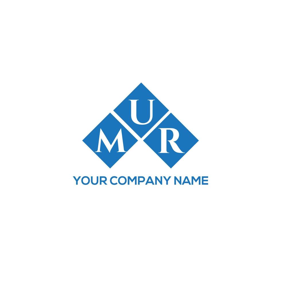 mur brief logo ontwerp op witte achtergrond. mur creatieve initialen brief logo concept. mur brief ontwerp. vector