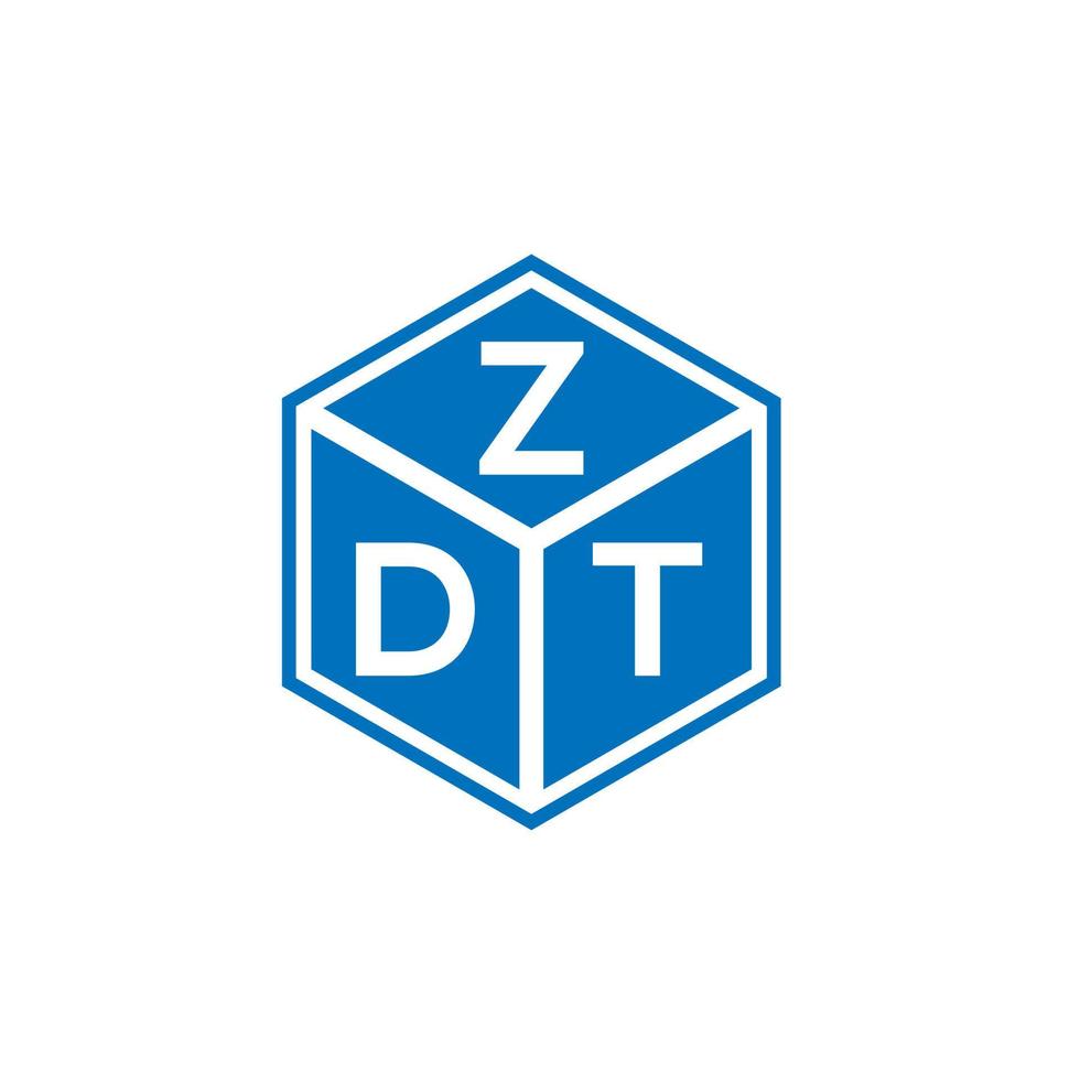 zdt brief logo ontwerp op witte achtergrond. zdt creatieve initialen brief logo concept. zdt brief ontwerp. vector