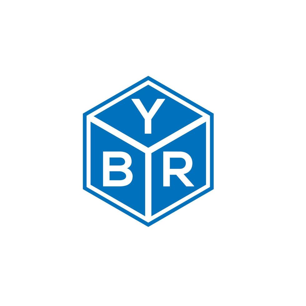 ybr brief logo ontwerp op witte achtergrond. ybr creatieve initialen brief logo concept. ybr brief ontwerp. vector