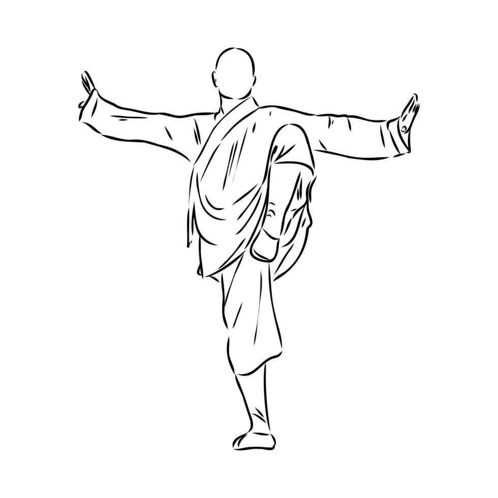 Qigong vector schets