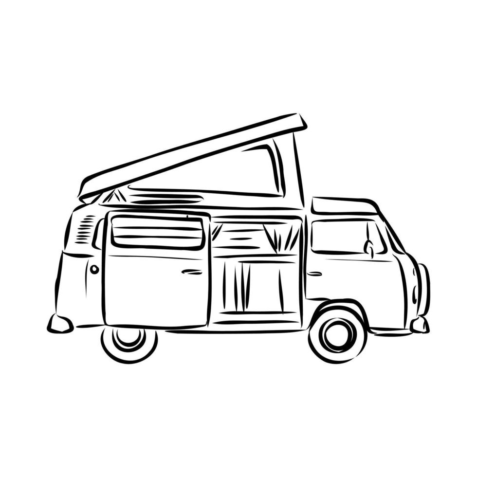 camper vector schets