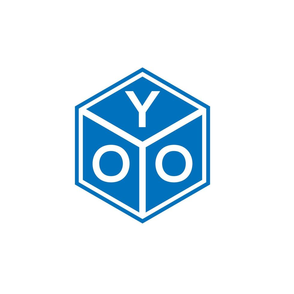 yoo brief logo ontwerp op witte achtergrond. yoo creatieve initialen brief logo concept. yoo brief ontwerp. vector