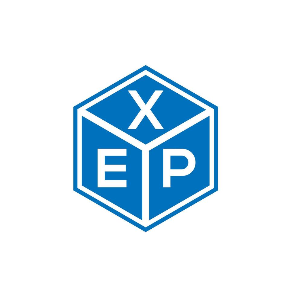 xep brief logo ontwerp op witte achtergrond. xep creatieve initialen brief logo concept. xep brief ontwerp. vector