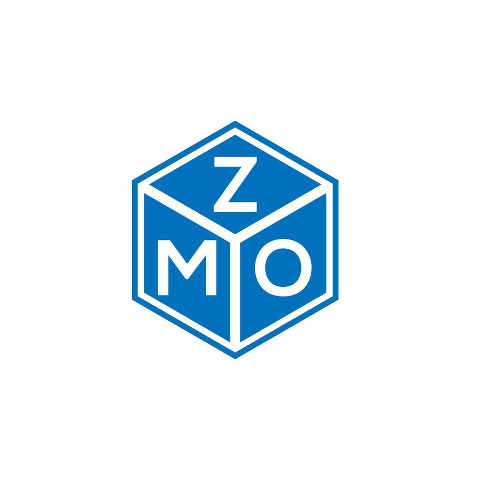 zmo brief logo ontwerp op witte achtergrond. zmo creatieve initialen brief logo concept. zmo brief ontwerp. vector