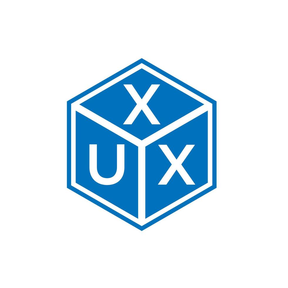xux brief logo ontwerp op witte achtergrond. xux creatieve initialen brief logo concept. xux brief ontwerp. vector