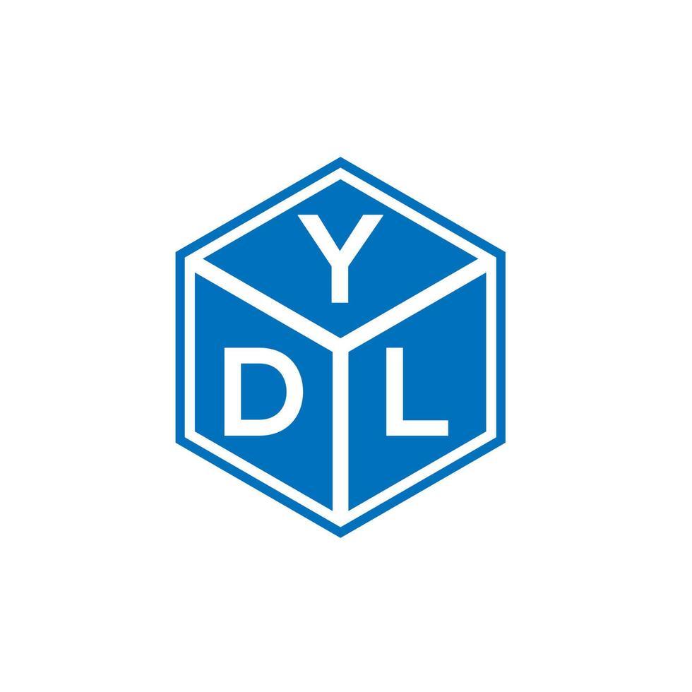 YDL brief logo ontwerp op witte achtergrond. ydl creatieve initialen brief logo concept. ydl-briefontwerp. vector