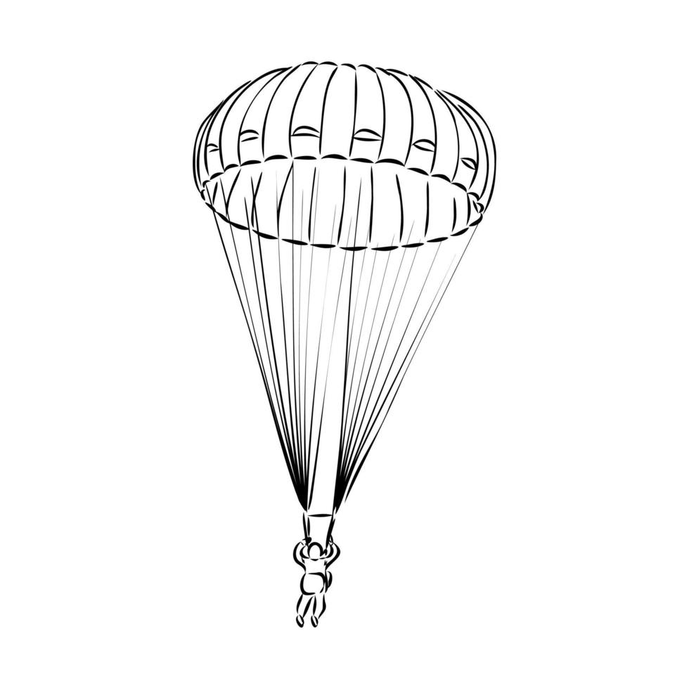 parachutist vector schets