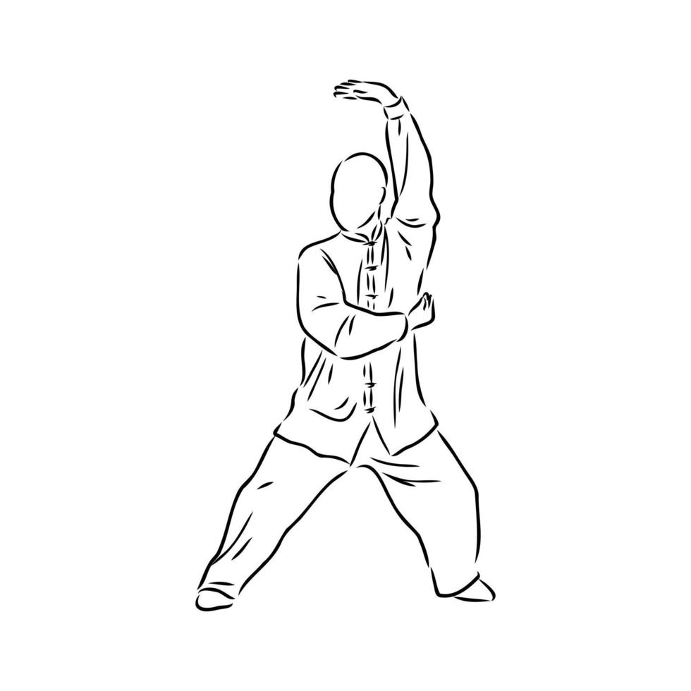 Qigong vector schets