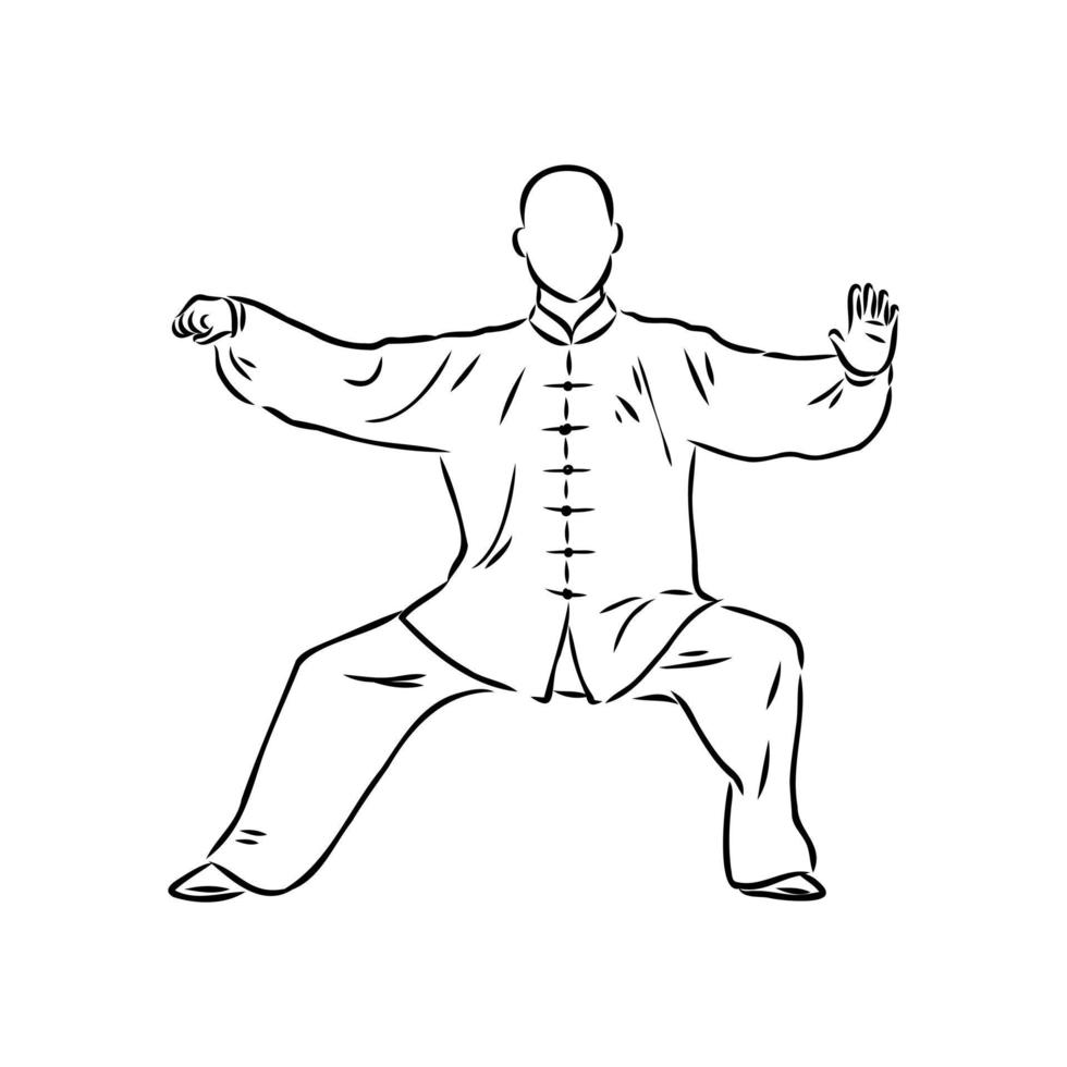 Qigong vector schets