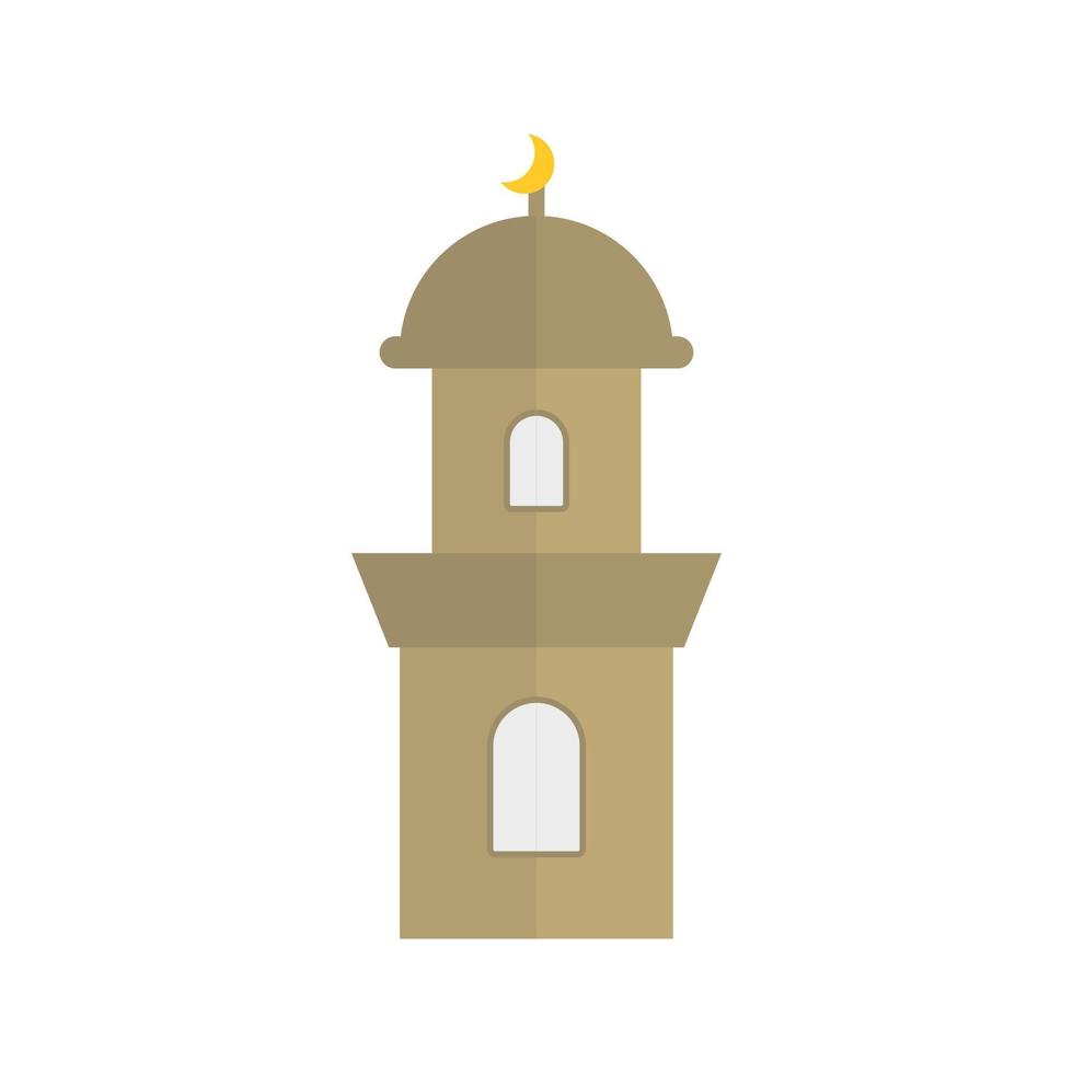 pictogram egale kleur moskee vector