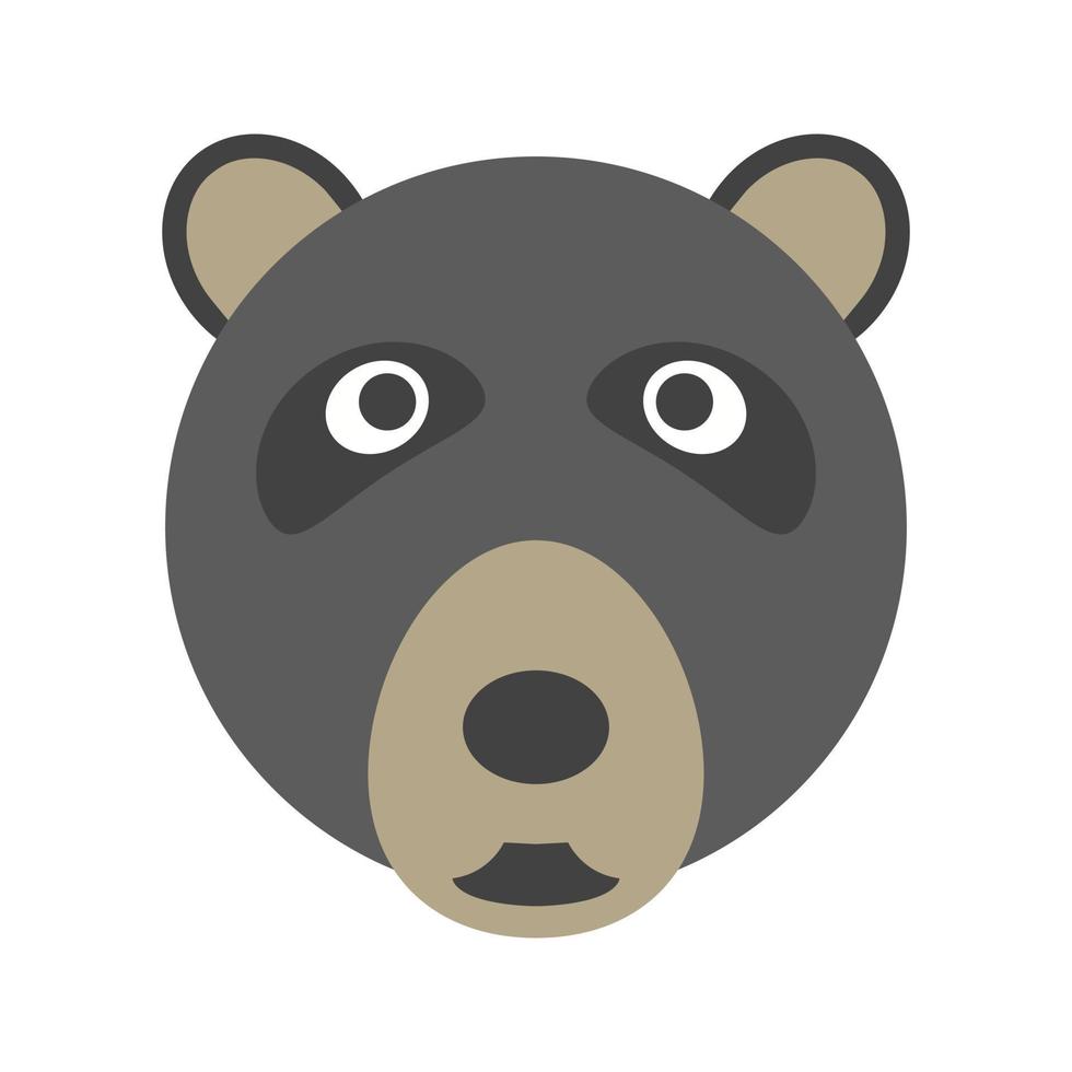 beer gezicht egale kleur icoon vector