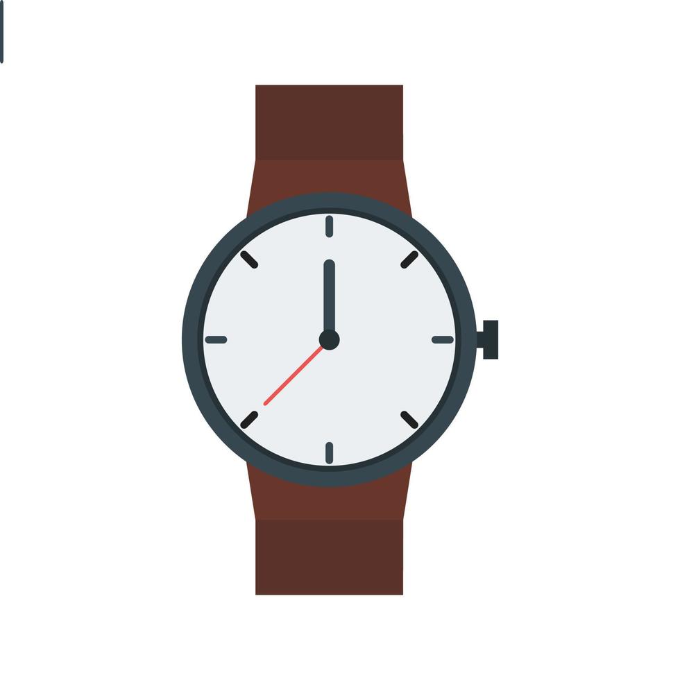 casual horloge egale kleur icoon vector