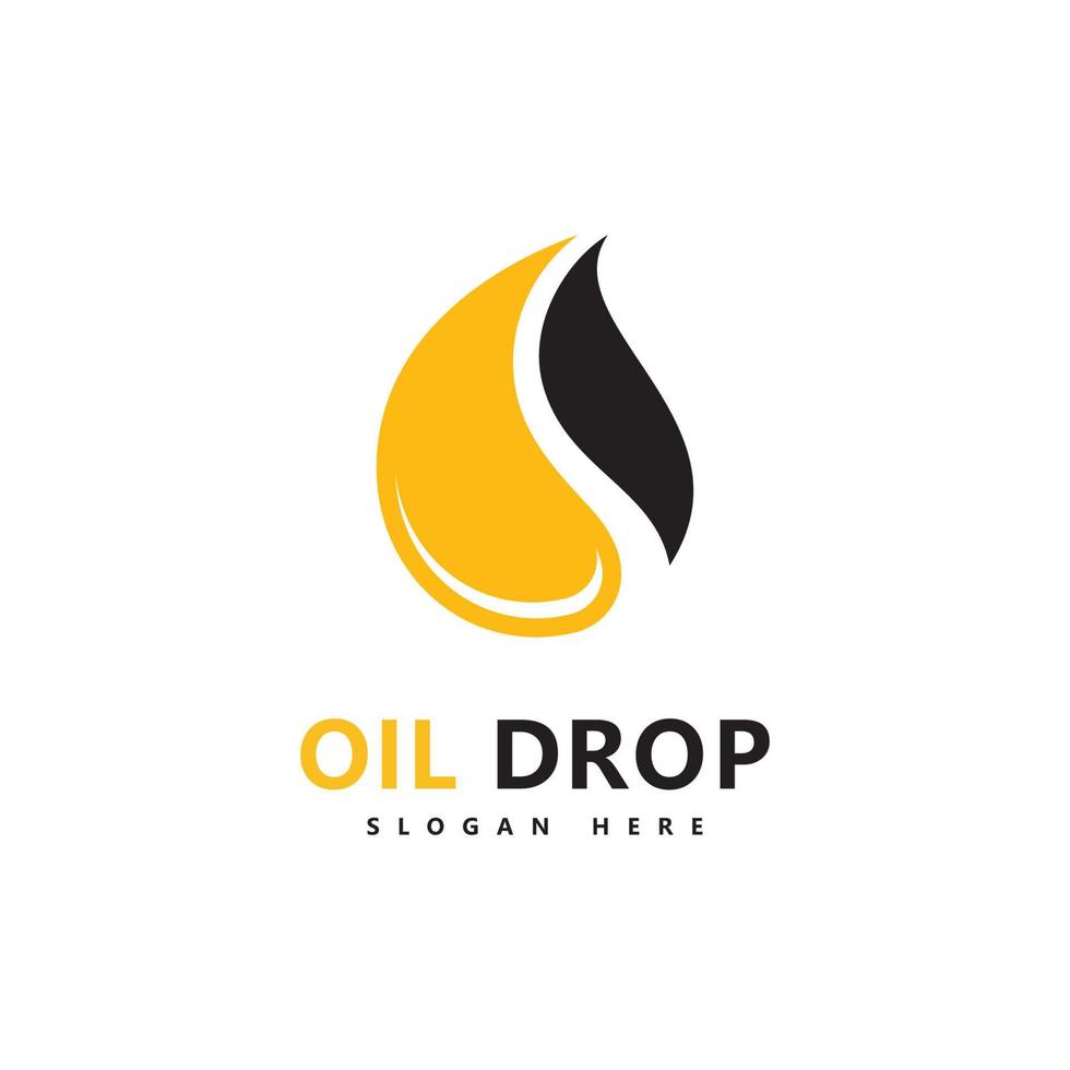 olie druppel logo sjabloon vector illustratie ontwerp
