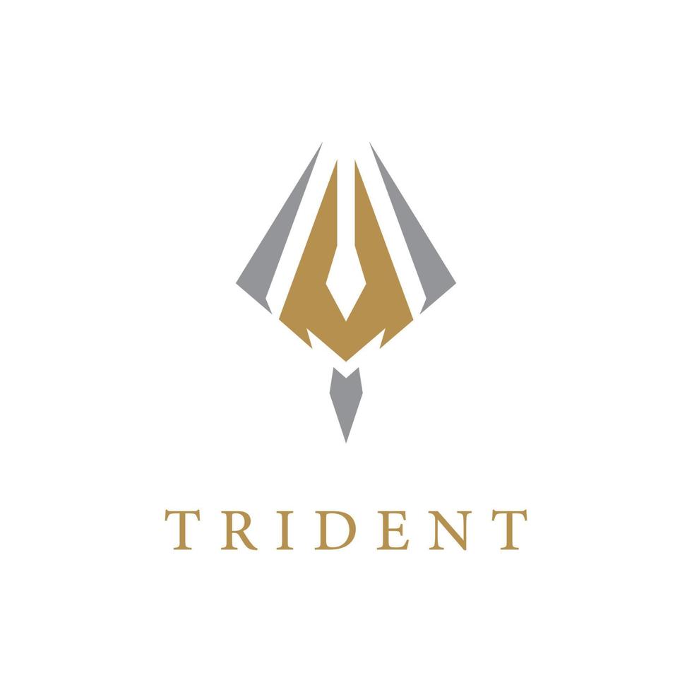 trident logo sjabloon vector pictogram