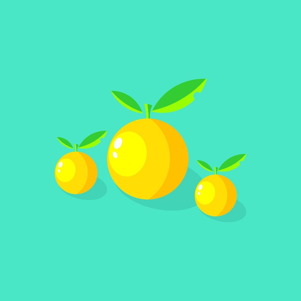 vector oranje pictogram. platte, eenvoudige en frisse stijl. groen, geel en blauw. geschikt voor logo, icoon, symbool en teken