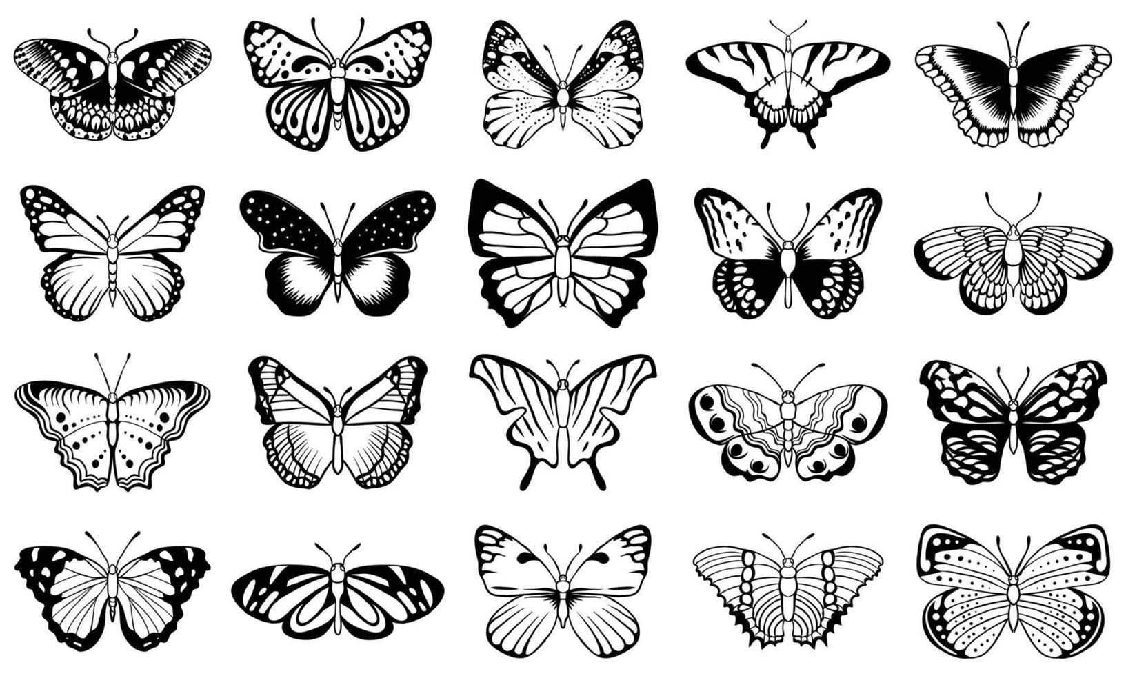 vlinder vectorillustratie vector