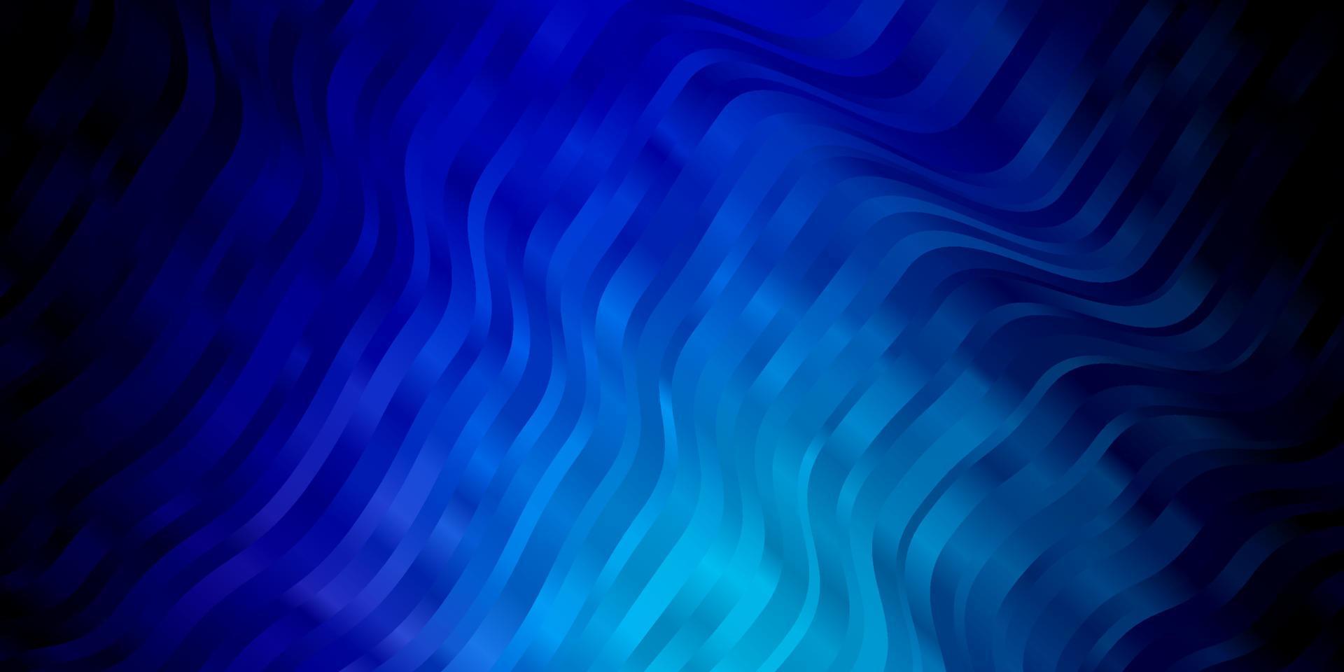 donkerroze, blauwe vector sjabloon met wrange lijnen.