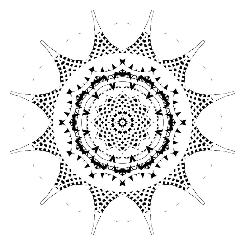 Arabische mandala. symmetrisch patroon vector