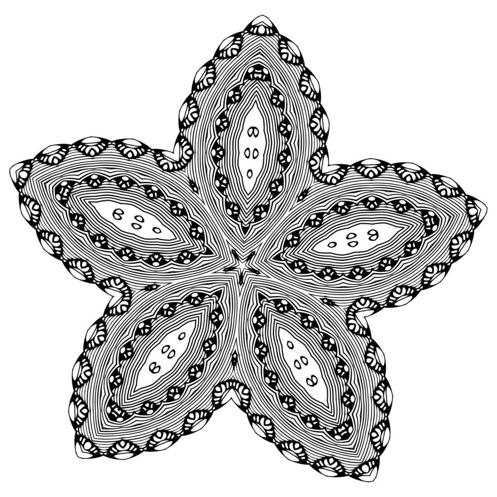 mandala decoratief ornament. bloem patroon vector