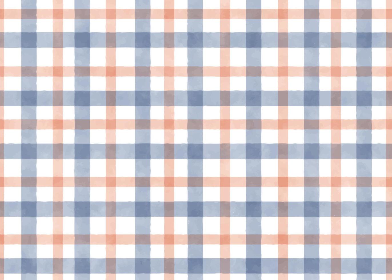 indigo marineblauw en rood aquarel plaid herhaal naadloos patroon vector