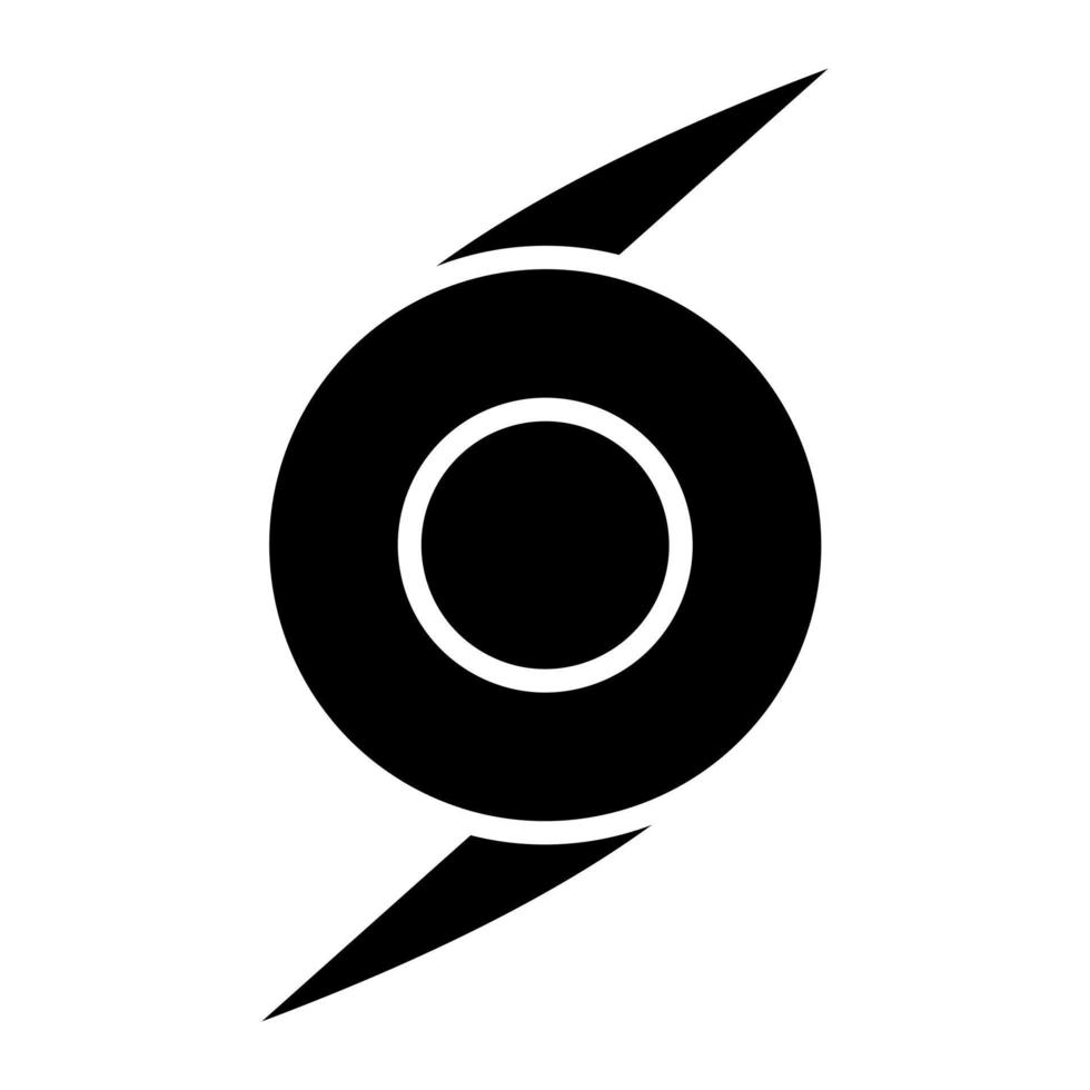 orkaan lijn icoon vector