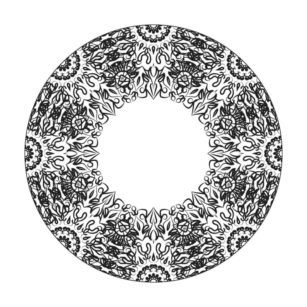 handgetekende mandala. decoratie in etnische oosterse doodle sieraad. vector