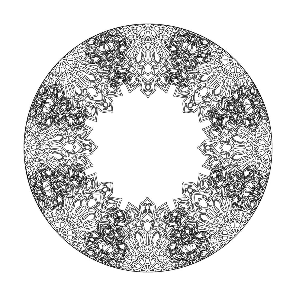 circulaire patroon mandala kunst decoratie-elementen. vector