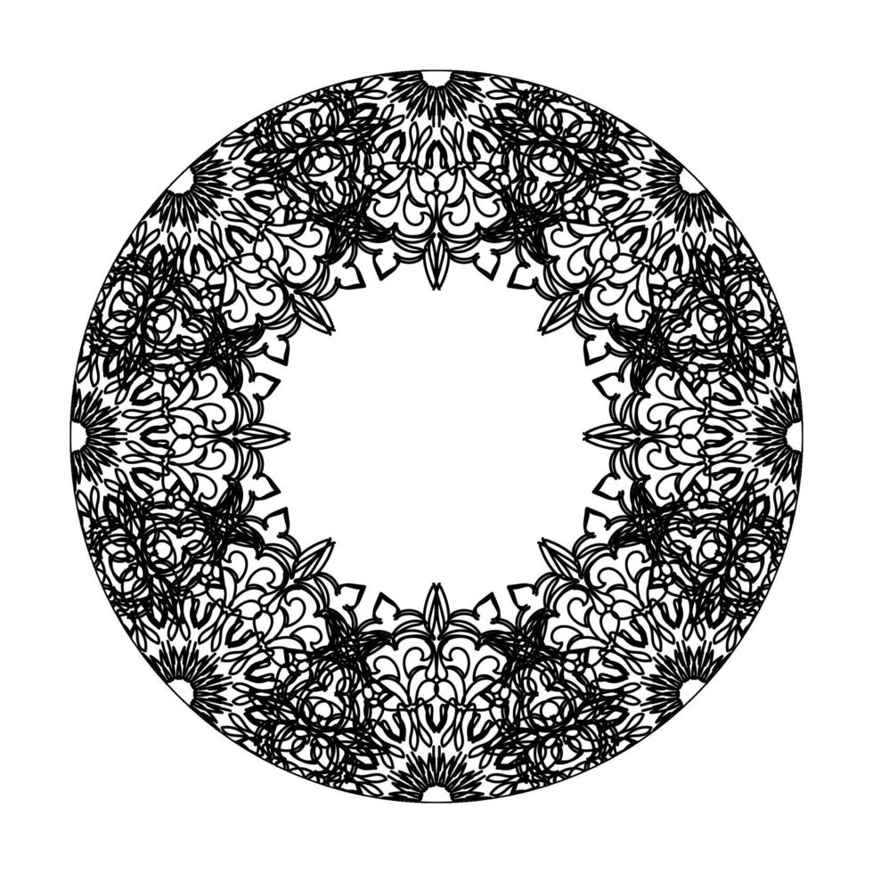 handgetekende mandala. decoratie in etnische oosterse doodle sieraad. vector