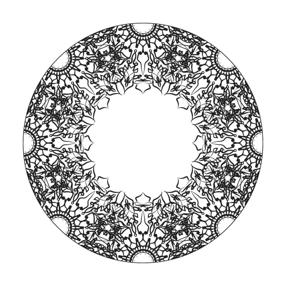 handgetekende mandala. decoratie in etnische oosterse doodle sieraad. vector