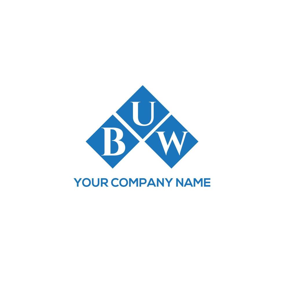 buw brief design.buw brief logo ontwerp op witte achtergrond. buw creatieve initialen brief logo concept. buw brief design.buw brief logo ontwerp op witte achtergrond. b vector