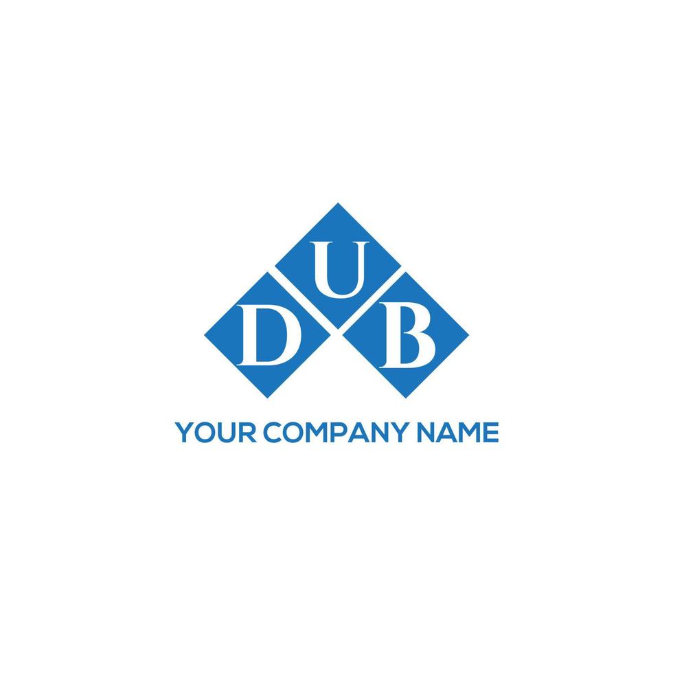 dub brief logo ontwerp op witte achtergrond. dub creatieve initialen brief logo concept. dub brief ontwerp. vector