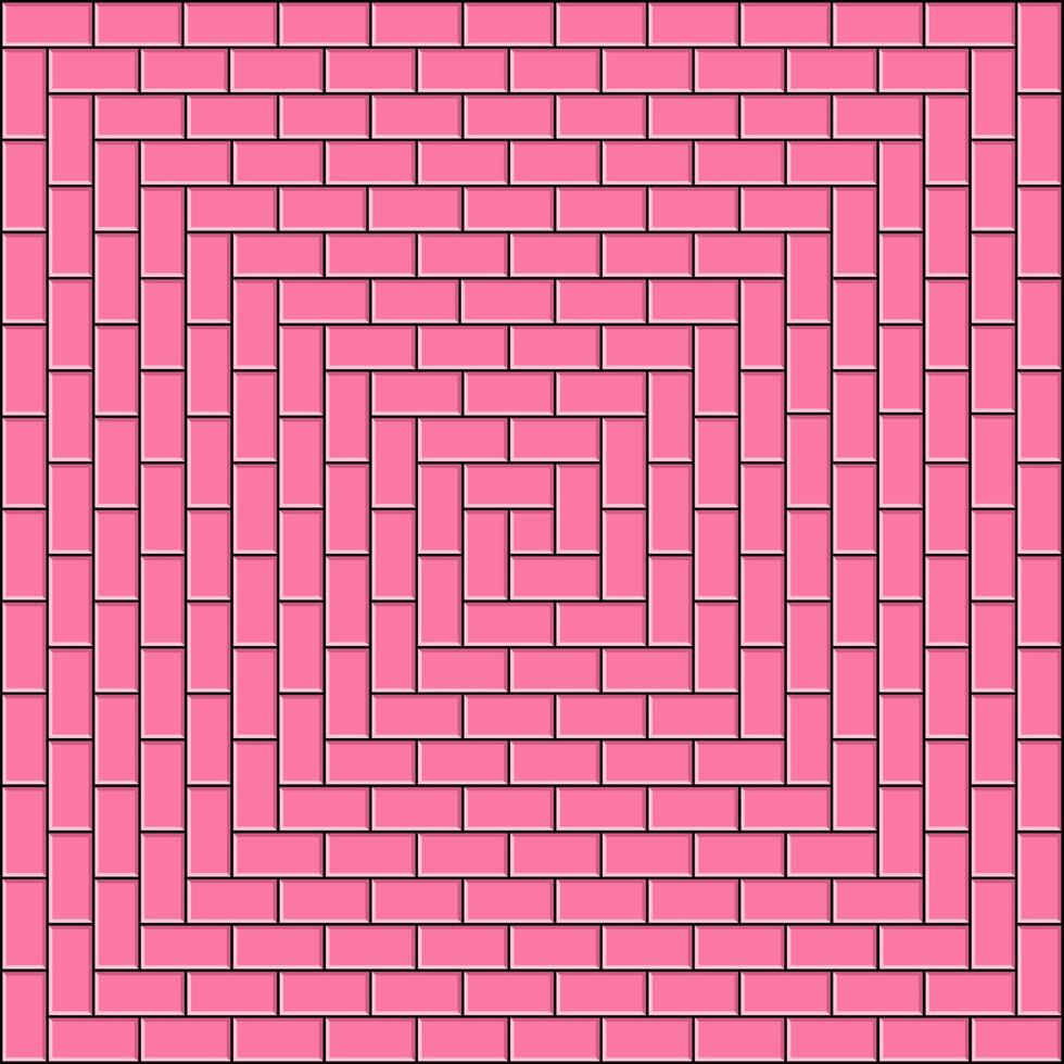 roze baksteen kleur muur vector ontwerp illustratie achtergrond