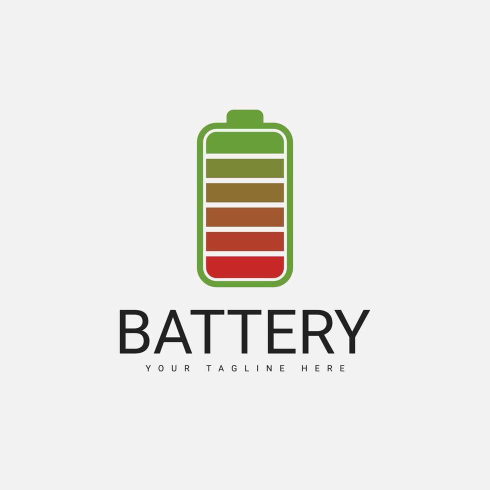 batterijpictogram voor moderne elektronische bedrijfslogo-ontwerpen, logo-vectorsjablonen vector