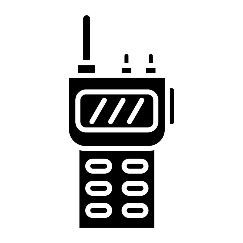 walkie talkie glyph-pictogram vector
