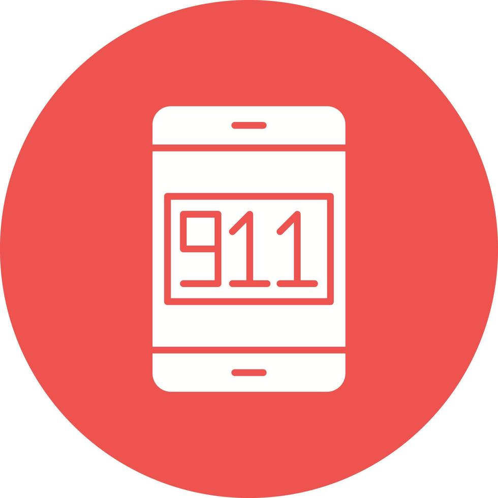 bel 911 glyph-pictogram vector