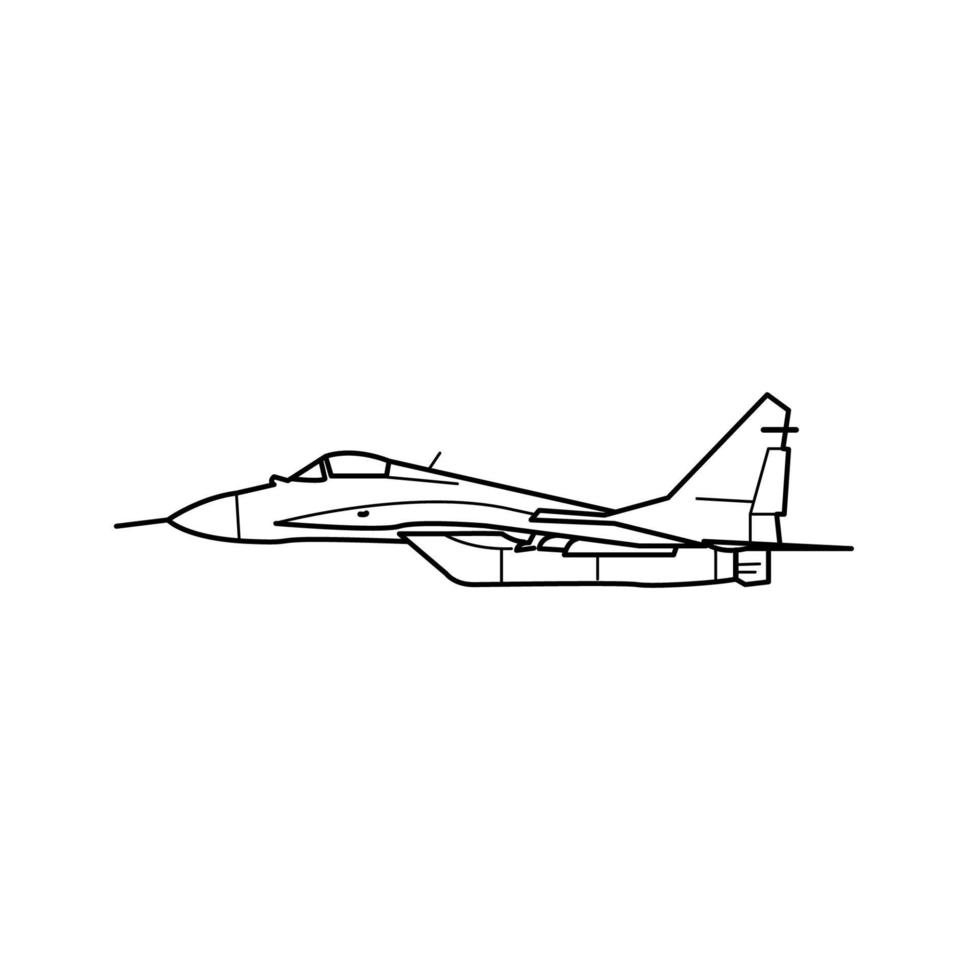 militair vliegtuig icoon vector