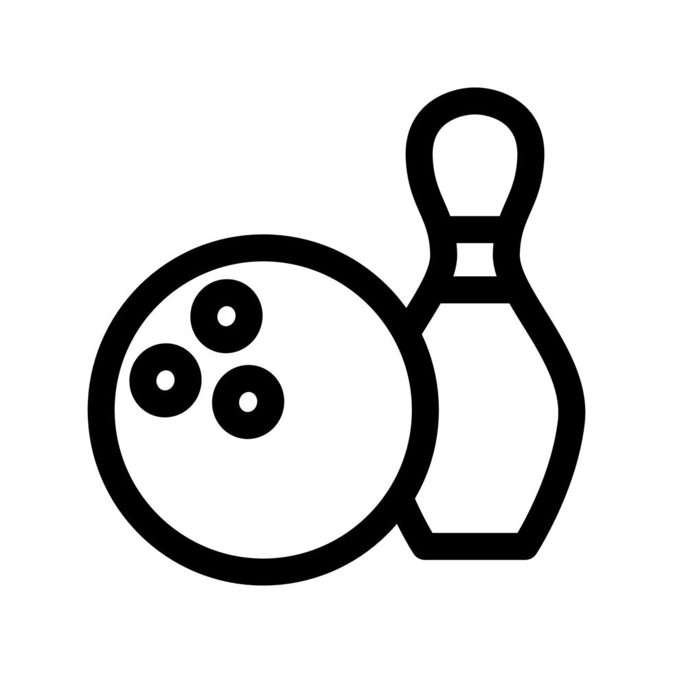 bowling pictogramsjabloon vector