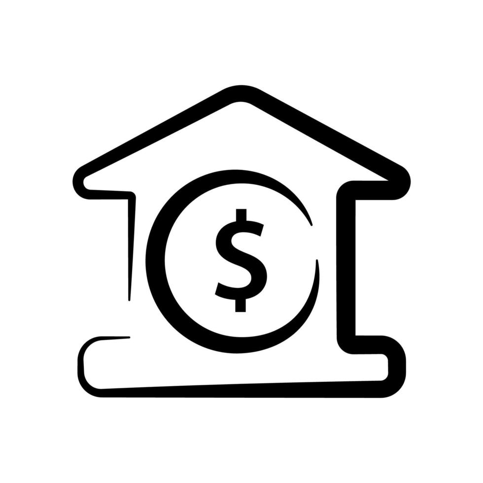 bank pictogram sjabloon vector