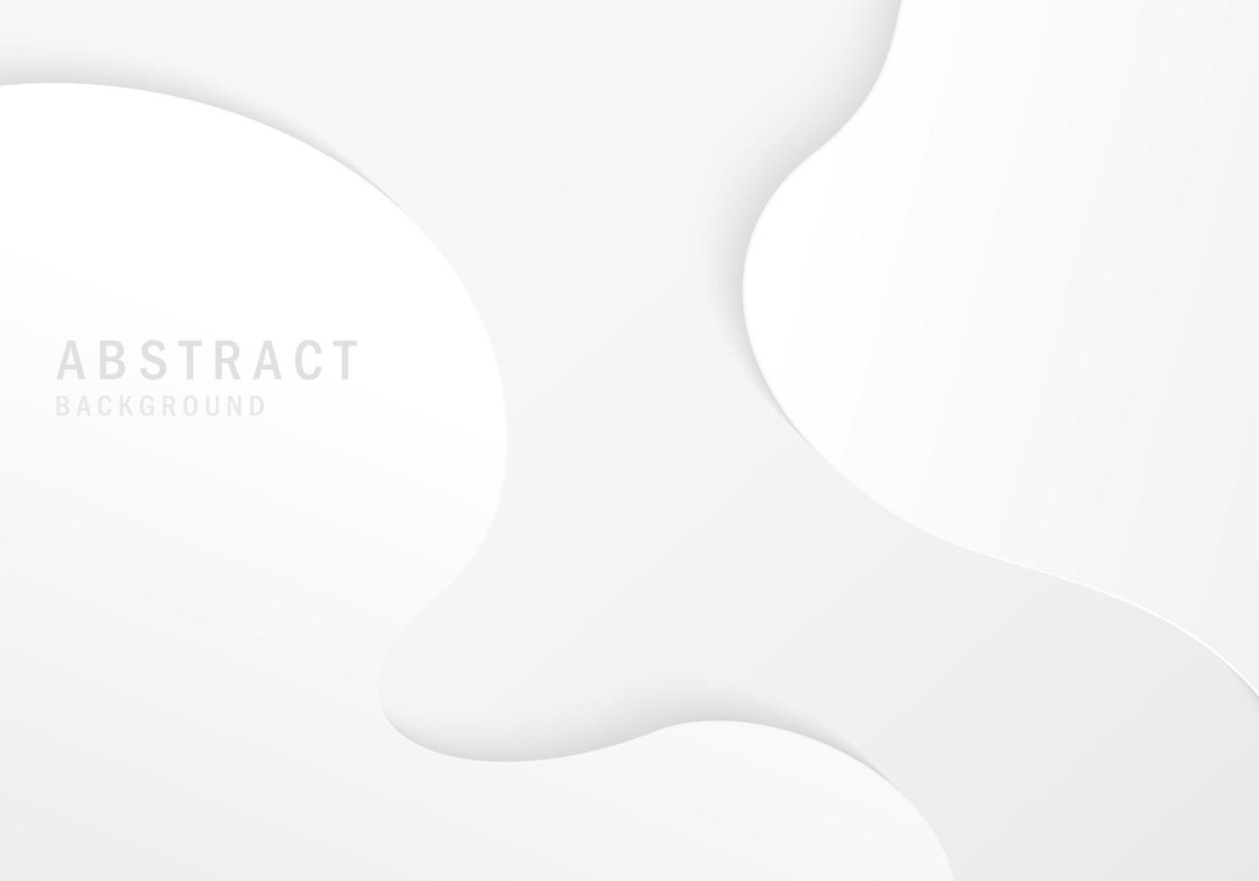 abstracte gradiënt witte sjabloonontwerp golvende decoratieve kunstwerken. vector