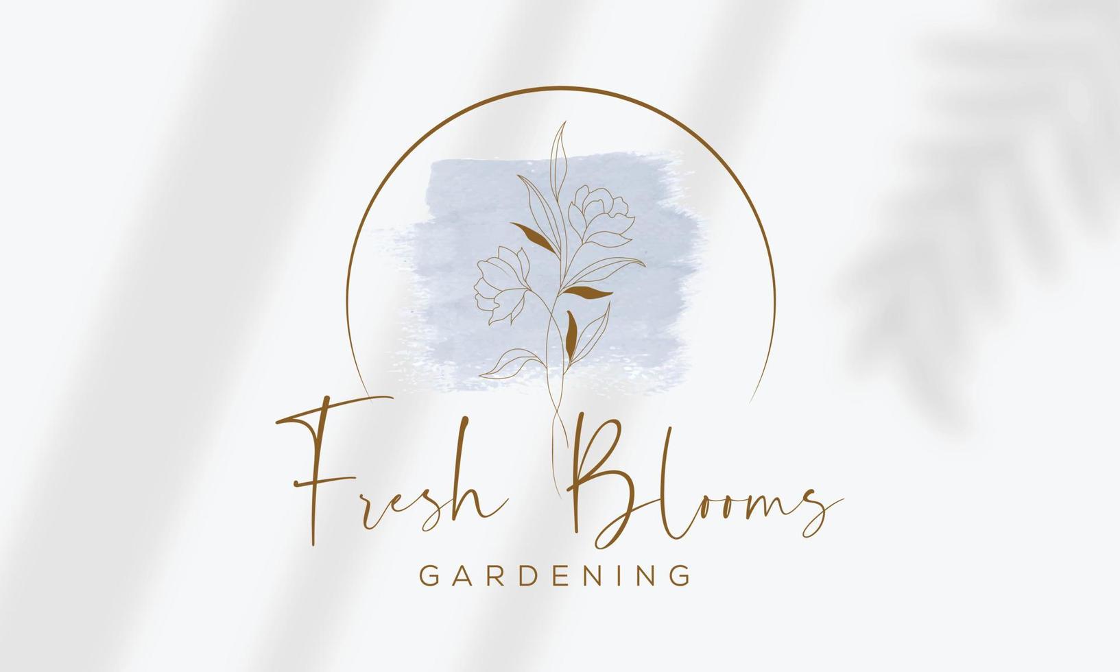 botanische bloemen element hand getekende logo met wilde bloemen en bladeren. logo voor spa en schoonheidssalon, boetiek, biologische winkel, bruiloft, floral designer, interieur, fotografie, cosmetica. vector