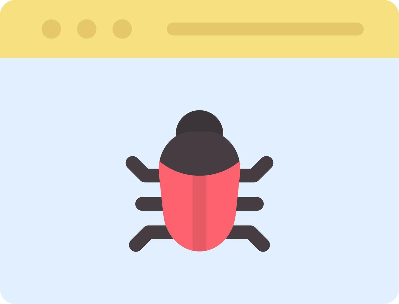 bug repareren egale kleur icoon vector